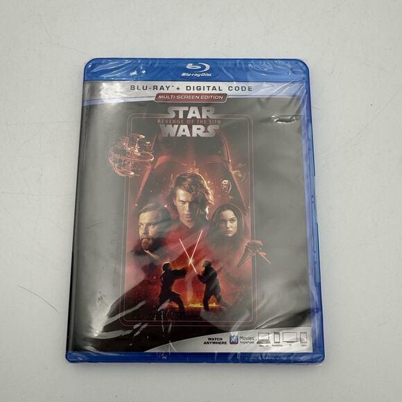 Star Wars: Episode III - Revenge Of The Sith (Blu-ray + Digital) New Sealed - Picture 1 of 3